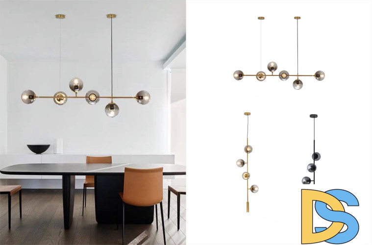 Подвесной светильник iLamp Artis 8149P/4B BK-SM