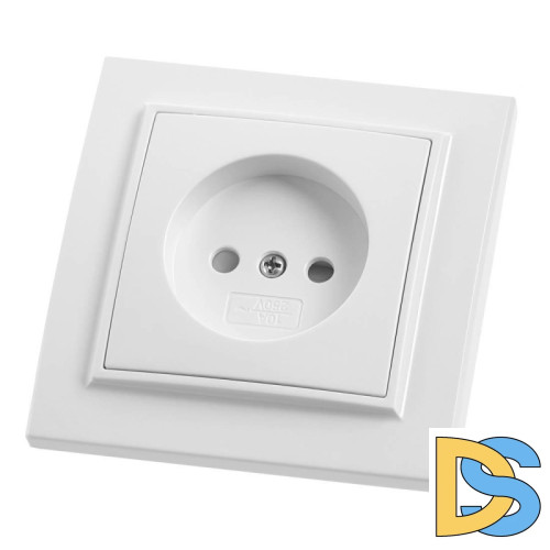 Розетка Feron Stekker Эрна б/з 10A 250V белый PST10900901 39049