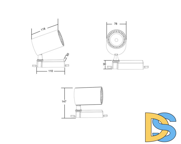 Трековый светильник Maytoni Technical Vuoro TR029-3-10W3K-W