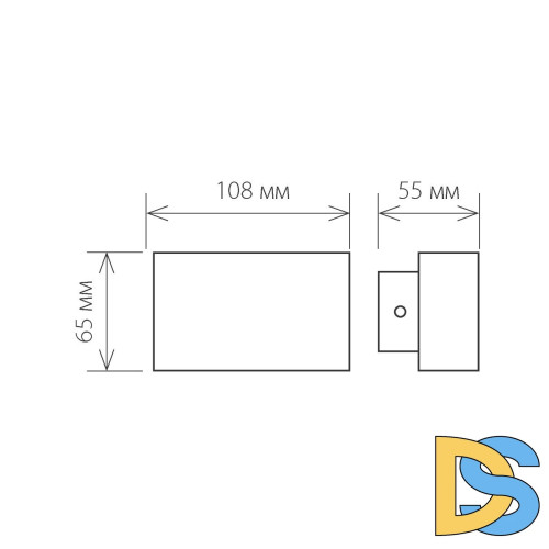 Уличный настенный светодиодный светильник Elektrostandard 1555 Techno LED Twinky 4690389106330