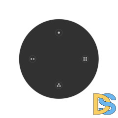 Пульт Arlight SMART-801-22-4G-4SC-SH Black (3V, Magnet, 2.4G) 046481