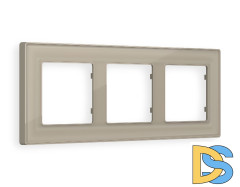 Рамка трехместная Ambrella Volt Arctic AF580363