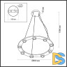 Подвесная люстра Odeon Light Turman 6631/75L