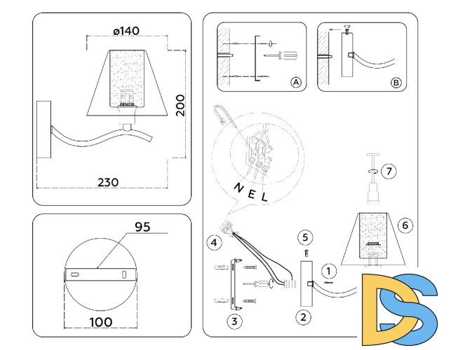 Бра Ambrella Light High Light Modern LH57085