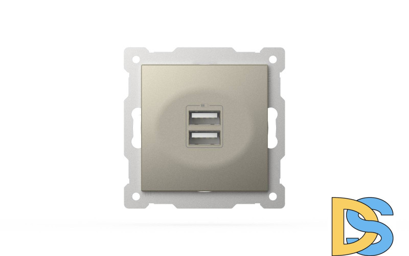 Розетка USB 5V 2,1A 2-я ELBI Zena Vega 609-011400-143