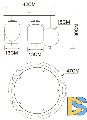 Потолочная люстра Arte Lamp Freddie A2231PL-5PB