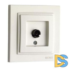 Розетка TV проходная Mono Electric Despina слоновая кость 102-010005-137