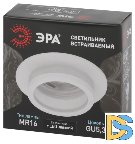 Встраиваемый светильник Эра KL89 WH Б0054356