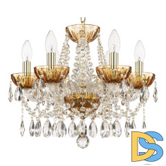 Подвесная люстра Bohemia Ivele Crystal 5413/6/141 G Amber/M-1H