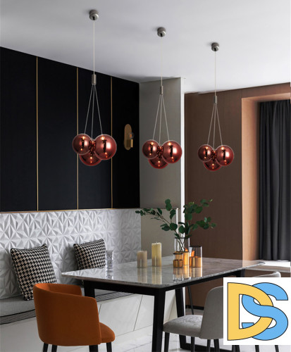 Подвесной светильник Delight Collection 19152 19152P/3 rose gold