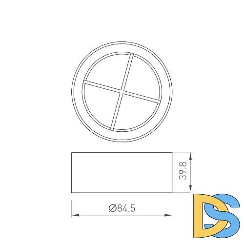 Решетка антибликовая Arlight LGD-ANTIGLARE-GRILLE-R85 (WH) 046756