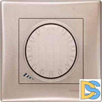 Диммер поворотный 1000Вт для ламп накаливания, Титан, серия Sedna, Schneider Electric