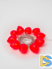 Светодиодная гирлянда Uniel Клубника (UL-00003394) красный ULD-S0400-010/STB/2AA Red IP20 Strawberry