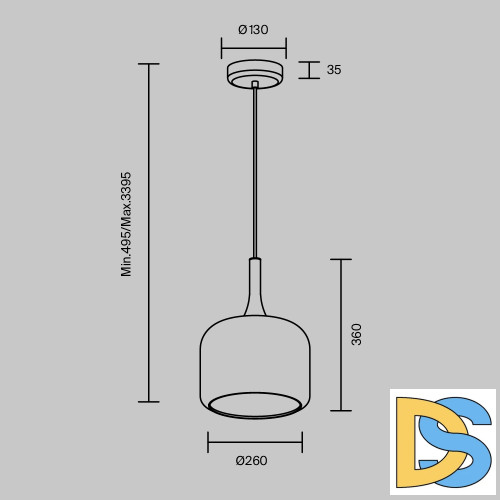 Подвесной светильник Maytoni Spirito MOD286PL-L18W3K