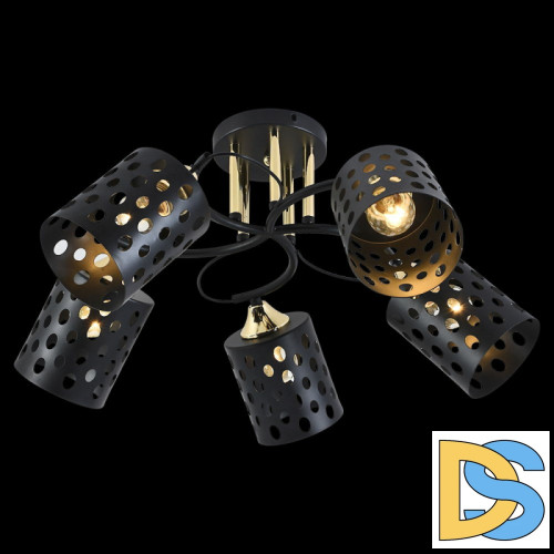 Потолочная люстра Reluce 01385-0.3-05 BK+FGD