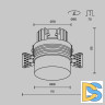 Встраиваемый светильник Maytoni Nude DL065-12W3K-TRS-W