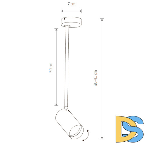 Спот Nowodvorski Mono Long M 7728