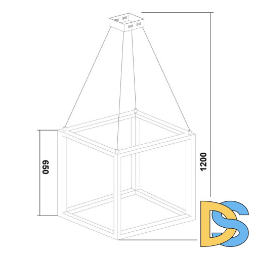 Подвесной светодиодный светильник Lucia Tucci Exo 3350.640 Gold