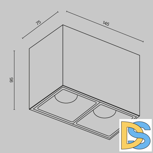 Накладной светильник Maytoni Alfa LED C065CL-02-L12W3K-W