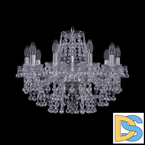 Подвесная люстра Bohemia Ivele Crystal 1409/10/195 Ni