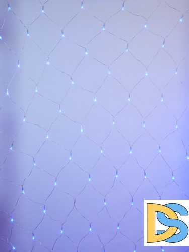 Светодиодная сетка (07938) Uniel 220V синий ULD-N2520-240/DTA BLUE IP20