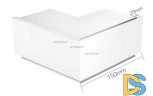 Угол Arlight S2-LINE-10570-L90W внешний 021269