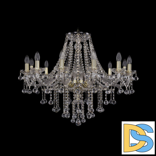 Подвесная люстра Bohemia Ivele Crystal 1415/12/300 G Balls