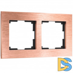 Рамка на 2 поста Aluminium (бронза) W0021712