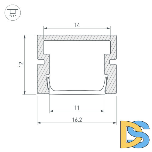 Профиль Arlight PDS-SM-2000 044334