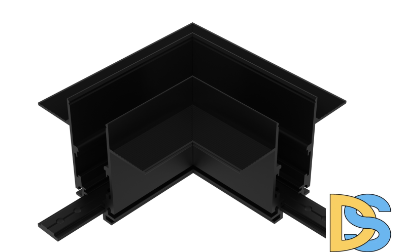 Коннектор угловой Lumker SY-LINK-CNLV-T1-BL 013606