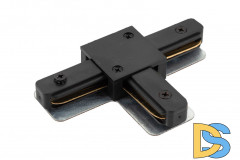 Коннектор T-образный Denkirs DK Track Black TR1103-BK