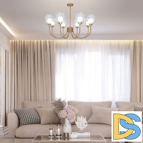 Люстра на штанге Eurosvet Spritz 70217/8 латунь a064748