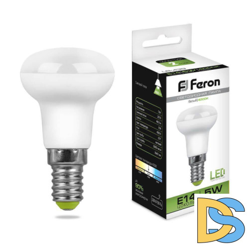 Лампа светодиодная Feron E14 5W 4000K Груша Матовая LB-439 25517