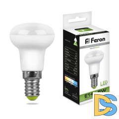 Лампа светодиодная Feron E14 5W 4000K Груша Матовая LB-439 25517