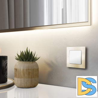 Рамка на 1 пост (шампань алюминий) W0011711