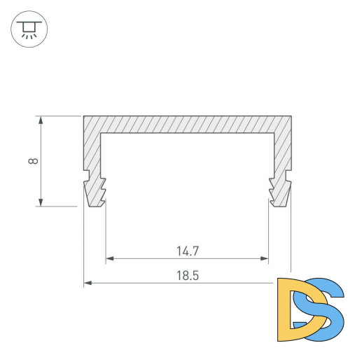 Профиль Arlight ARH-CH15 027088