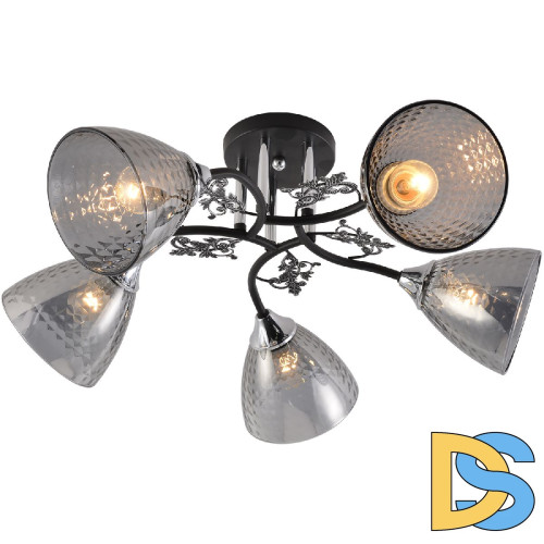 Потолочная люстра Reluce 01525-0.3-05 BK+CR