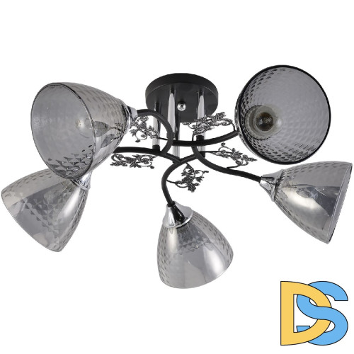 Потолочная люстра Reluce 01525-0.3-05 BK+CR