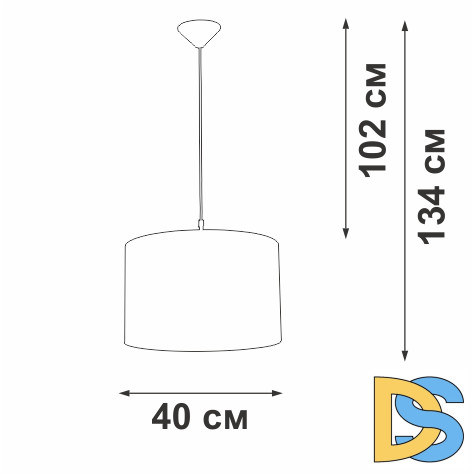 Подвесной светильник Vitaluce V2827-1/1S