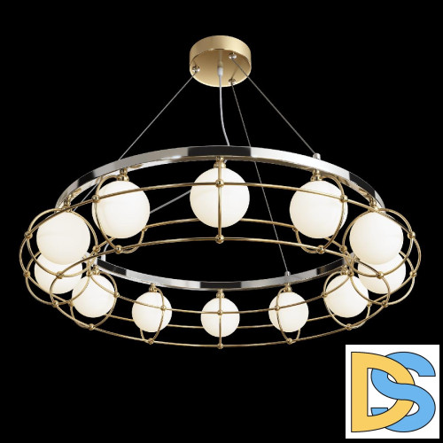 Подвесная люстра Maytoni Carcass MOD312PL-12GCH