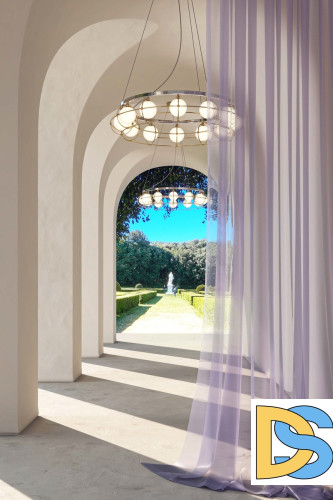 Подвесная люстра Maytoni Carcass MOD312PL-12GCH