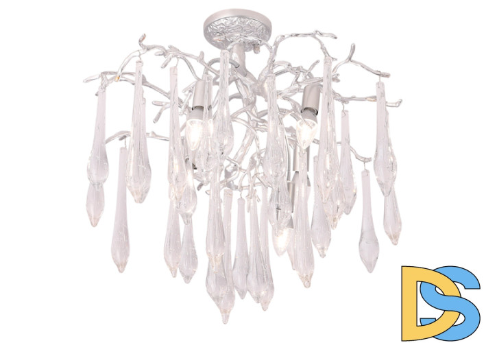 Потолочная люстра Crystal Lux REINA PL5 D600 SILVER PATINA