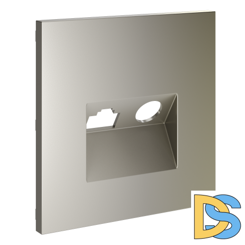 Накладка для розетки TV+RJ45 кат. 6, S70 (шелк)