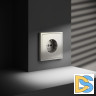 Розетка встраиваемая VOLTUM S70 с заземлением 16А, (шелк)