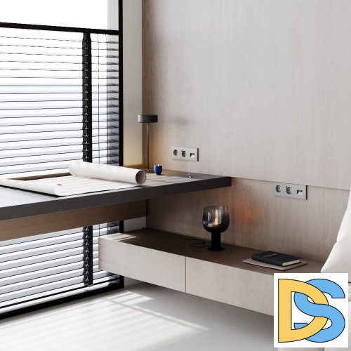 Розетка встраиваемая VOLTUM S70 с заземлением 16А, (шелк)