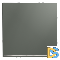 Проходной переключатель встраиваемый VOLTUM S70 одноклавишный с подсветкой 10А, (титан)