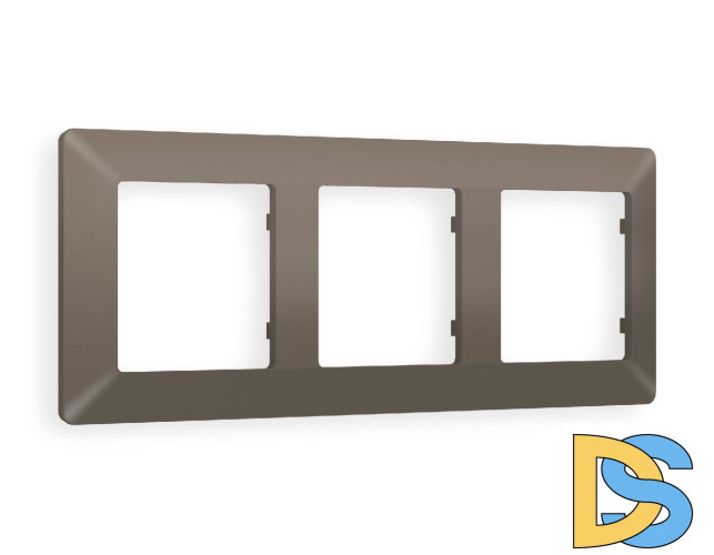 Рамка трехместная Ambrella Volt Line AF110633