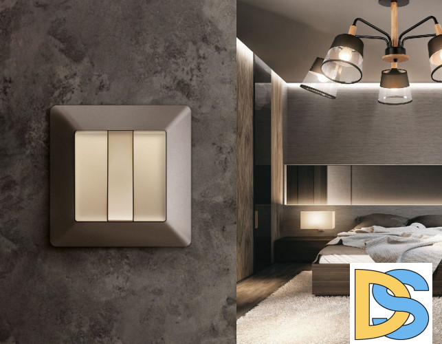 Рамка трехместная Ambrella Volt Line AF110633