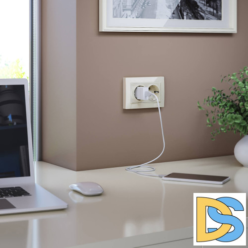 Розетка двойная с заземлением Werkel слоновая кость W1172003 4690389155840