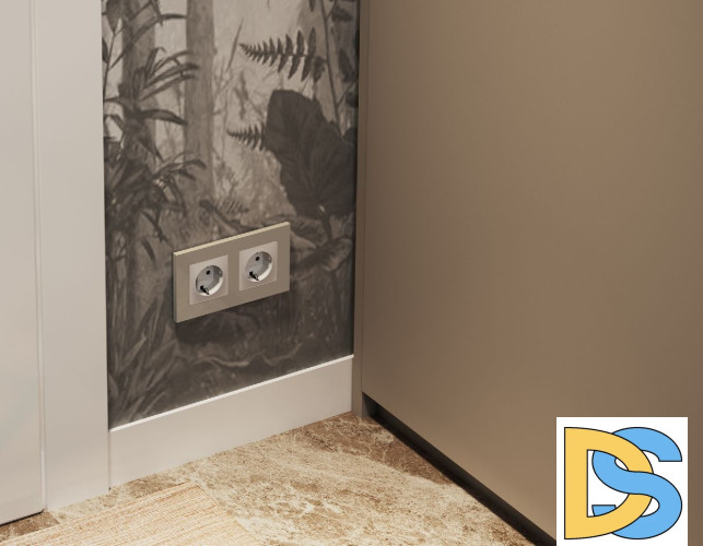 Рамка двухместная Ambrella Volt Qubi AF250362